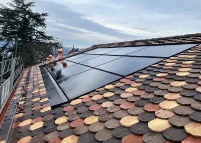 Installation photovoltaïque faites par Kanx chantier de Vesenaz